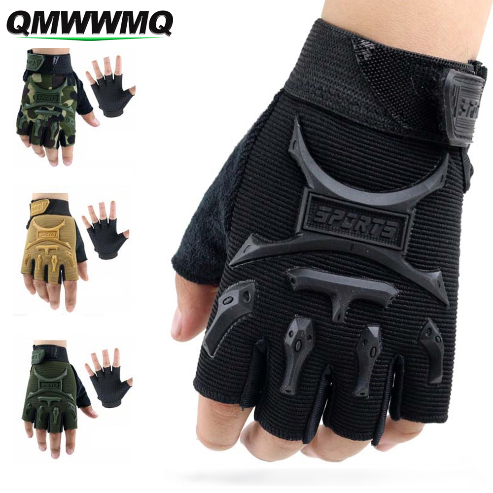 Cycling Gear Kids - Guantes deportivos de medio dedo para