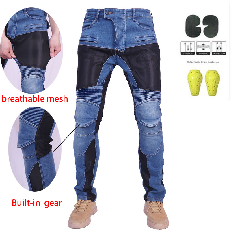 Cycling Gear Pants - Pantalones de Motociclismo Transpirables de Verano