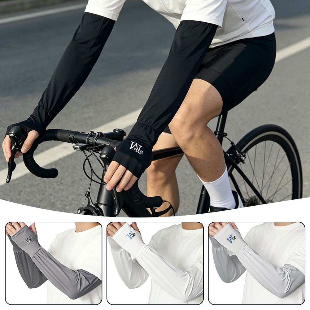Cycling Gear Design - Mangas refrescantes de seda helada para
