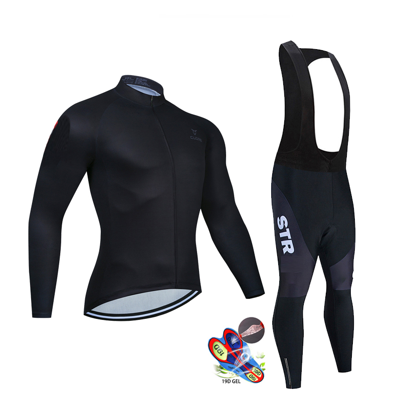 Cycling Gear Brands - Conjunto de Jersey de ciclismo negro