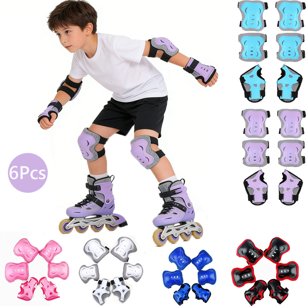 Cycling Gear Girls - Rodilleras para niños, coderas para niños