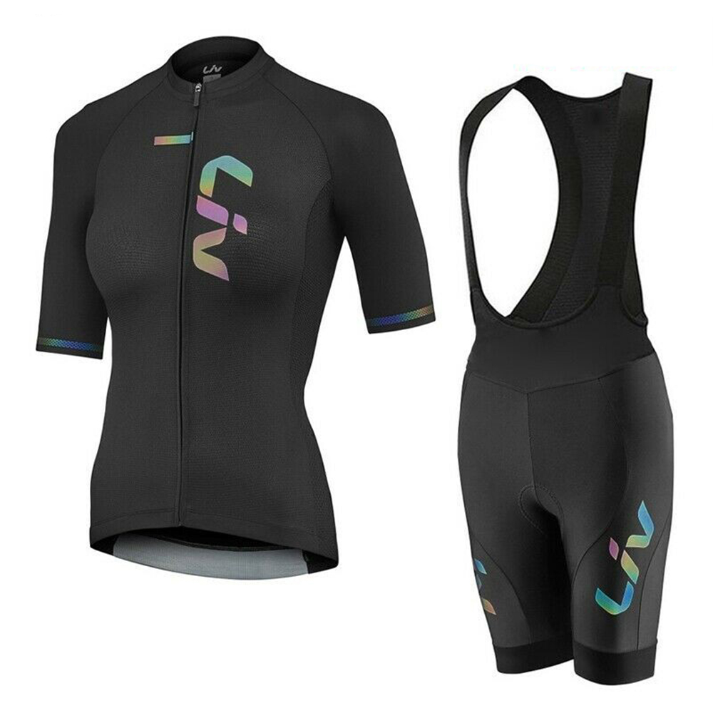 Cycling Gear Girls - LIV-Conjunto de pantalones cortos con pechera