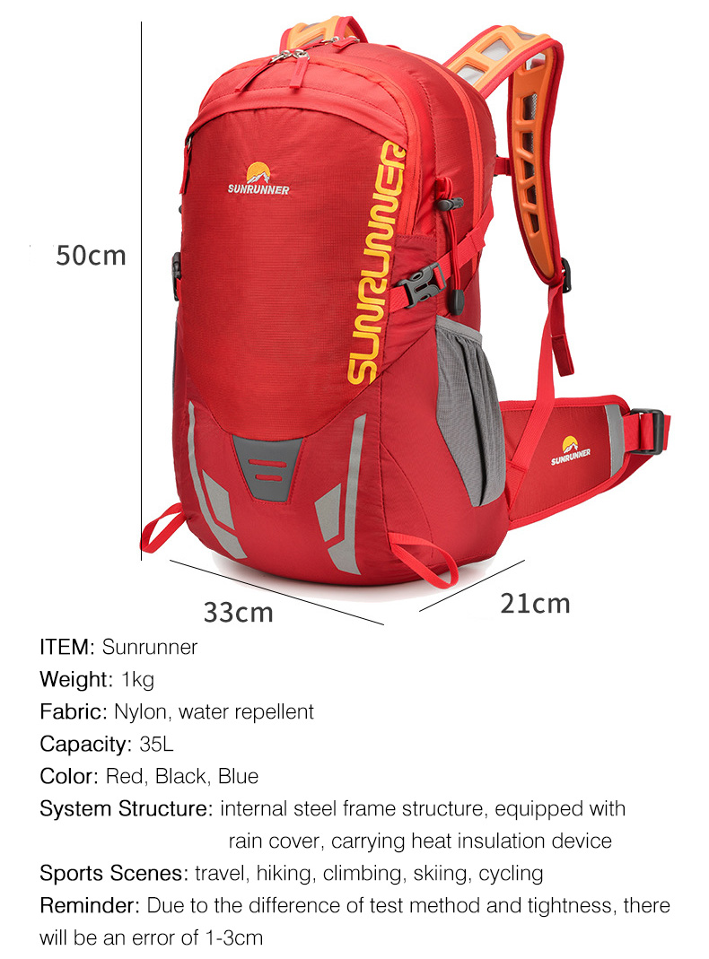 Mochila de senderismo de 35L,  - Cycling Gear Storage reseña y precio