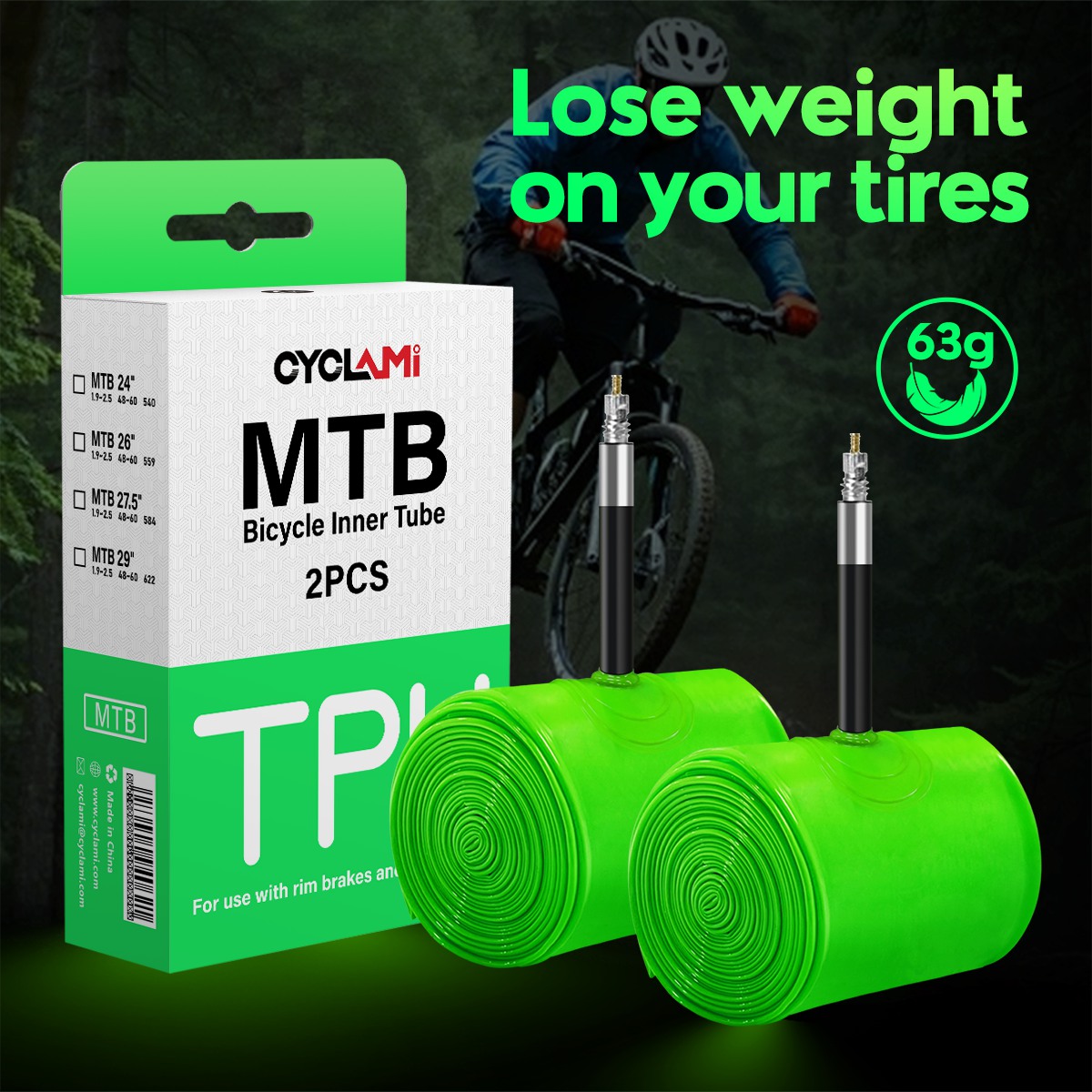 Cámara de aire ultraligera par - Cycling Gear Material reseña y precio