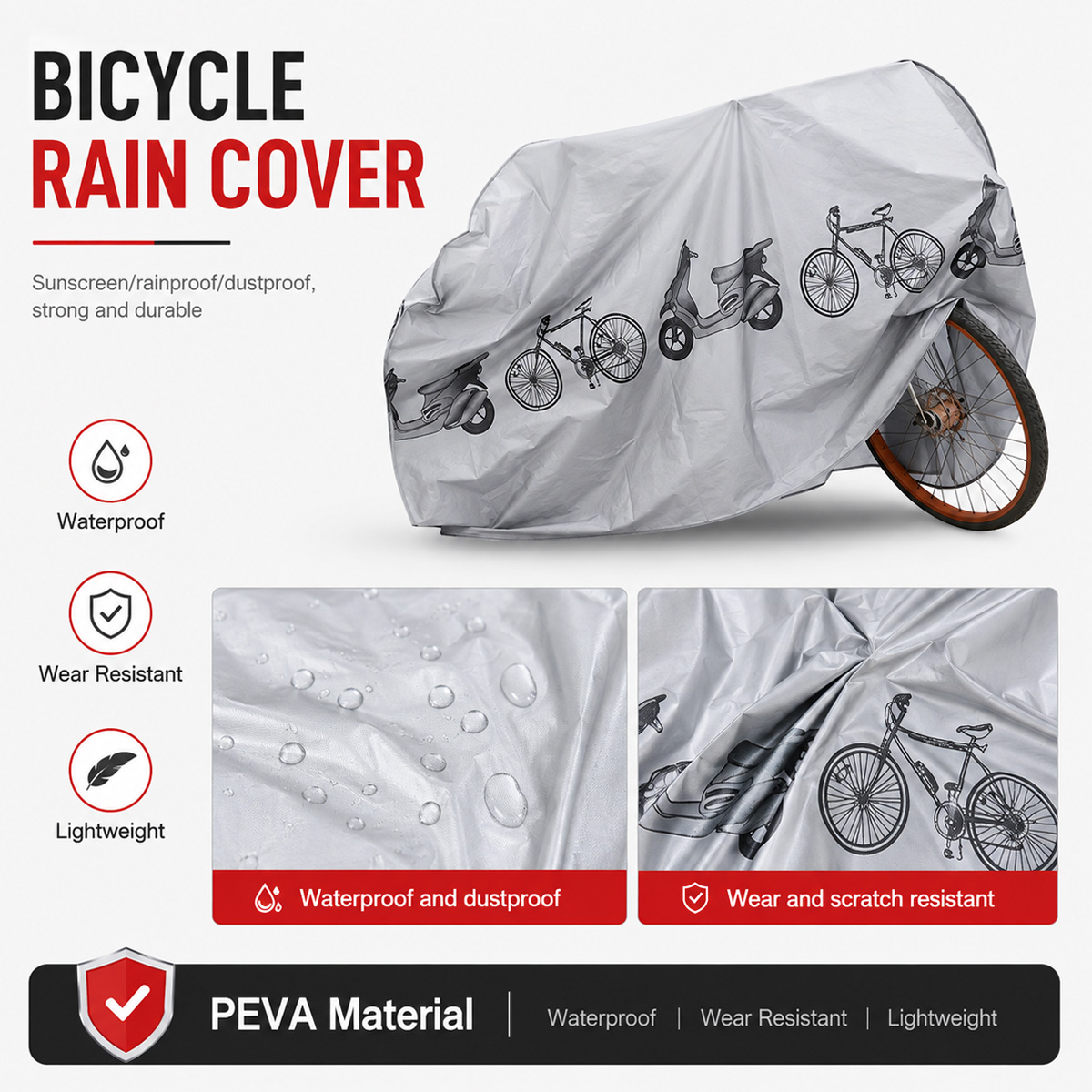 PINMOAP - Funda impermeable un - Cycling Gear Storage reseña y precio