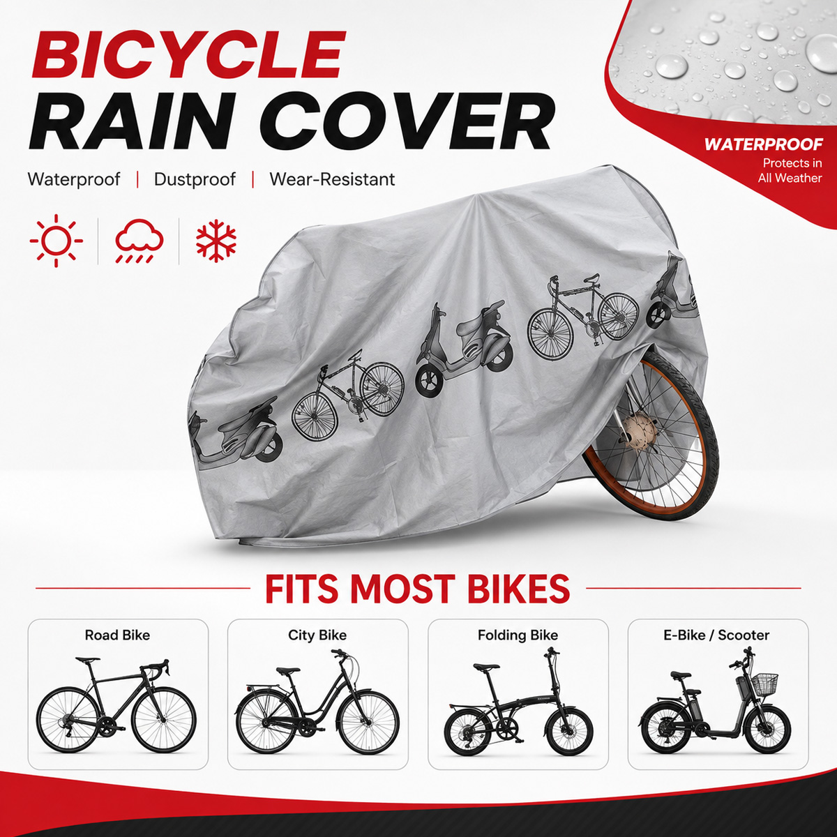 PINMOAP - Funda impermeable un - Cycling Gear Storage reseña y precio