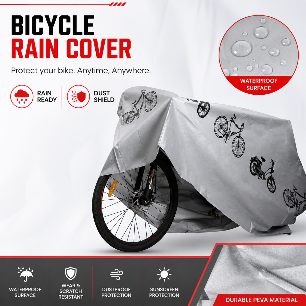 PINMOAP - Funda impermeable un - Cycling Gear Storage reseña y precio