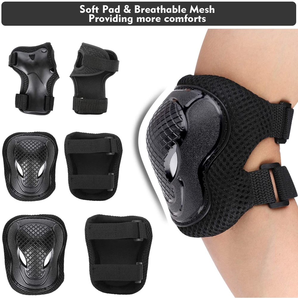 GOMOREON 6 unids/set rodillera - Cycling Gear Girls reseña y precio
